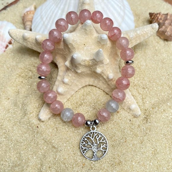 Beaded bracelet - pink - Picture 1 of 1
